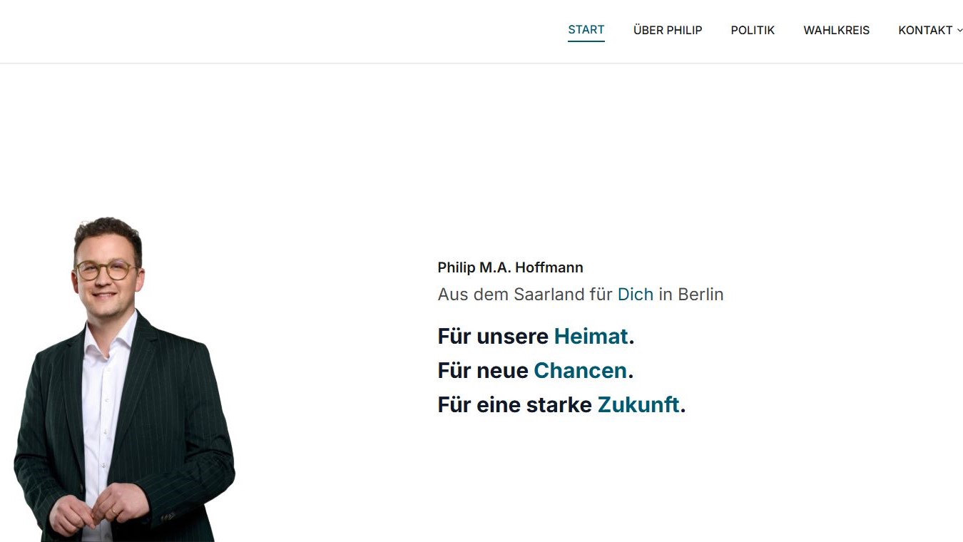 Philip Hoffmann Bundestagsseite