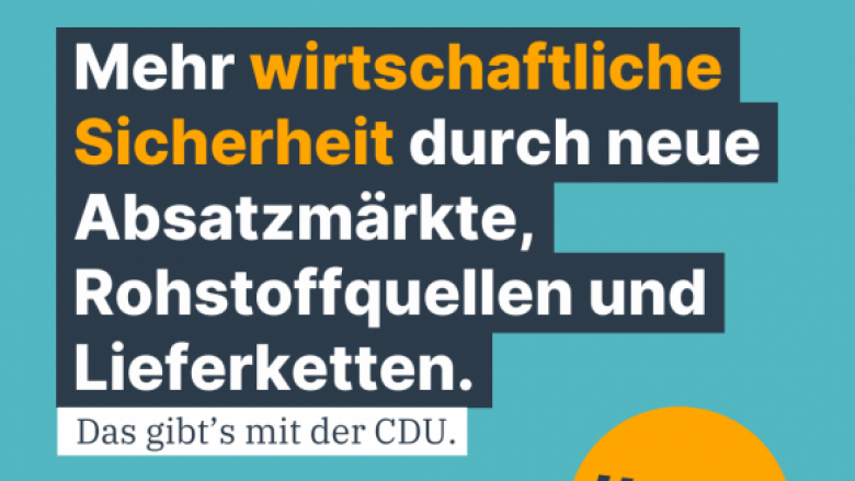 CDU Agenda 2030 - Wirtschaftliche Sicherheit