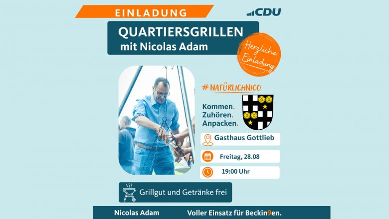 Quratiersgrillen in Beckingen mit Nicolas Adam