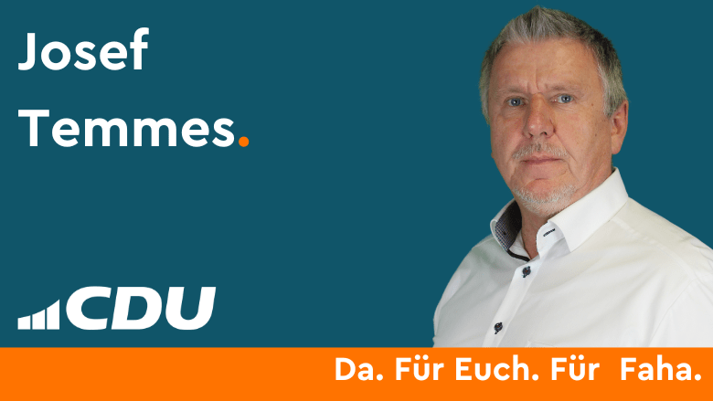 Josef Temmes CDU Gemeindeverband Mettlach CDU Ortsverband Faha