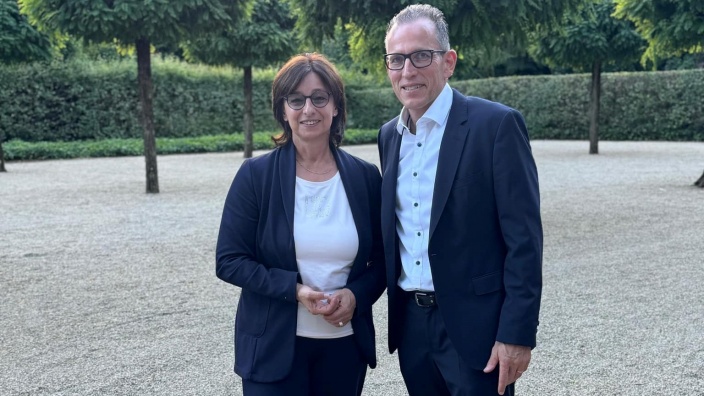 Landrätin Daniela Schlegel-Friedrich und Frank Wagner