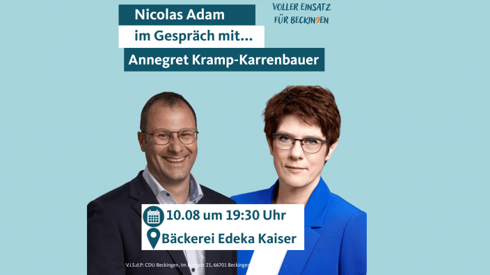 Nicolas Adam im Gespräch mit AKK