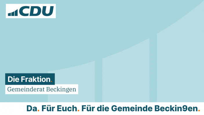 CDU Fraktion im Gemeinderat Beckingen