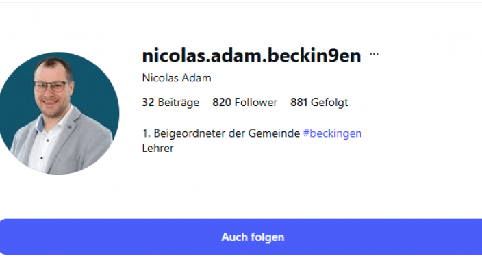 Nicolas Adam auf Instagram