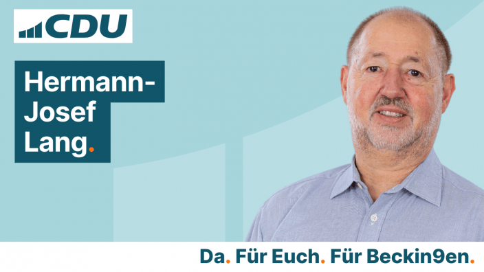 CDU Gemeindeverband Beckingen Hermann-Josef Lang