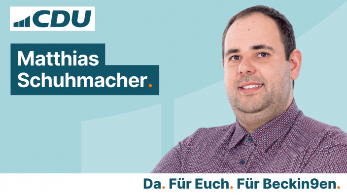 CDU Gemeindeverband Beckingen Matthias Schuhmacher