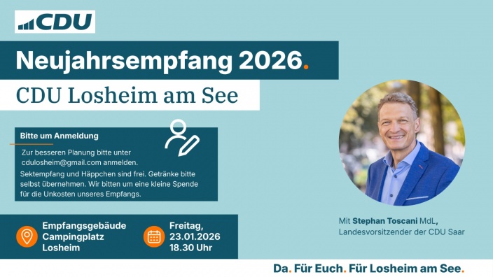 Neujahrsempfang CDU Gemeindeverband Losheim am See 2026