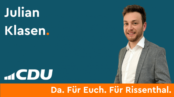 Julian Klasen Schatzmeister CDU Ortsverband Rissenthal