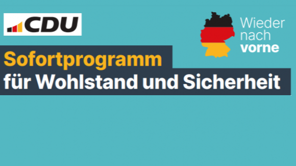 cdu Sofortprogramm
